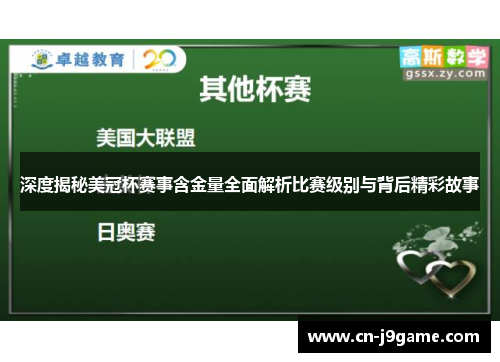 深度揭秘美冠杯赛事含金量全面解析比赛级别与背后精彩故事 深度揭秘美冠杯赛事含金量全面解析比赛级别与背后精彩故事